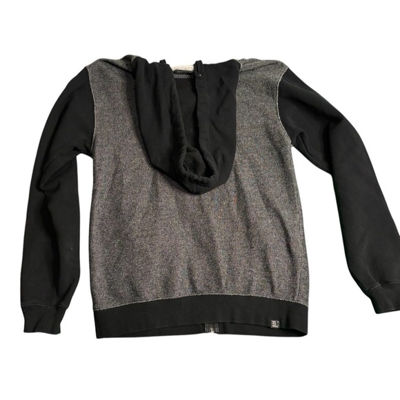 Vans Hoodie Mens Small Gray Black Full Zip Skater Skateboard - Picture 2 of 6
